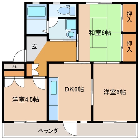 グリーンコーポ早水の物件間取画像